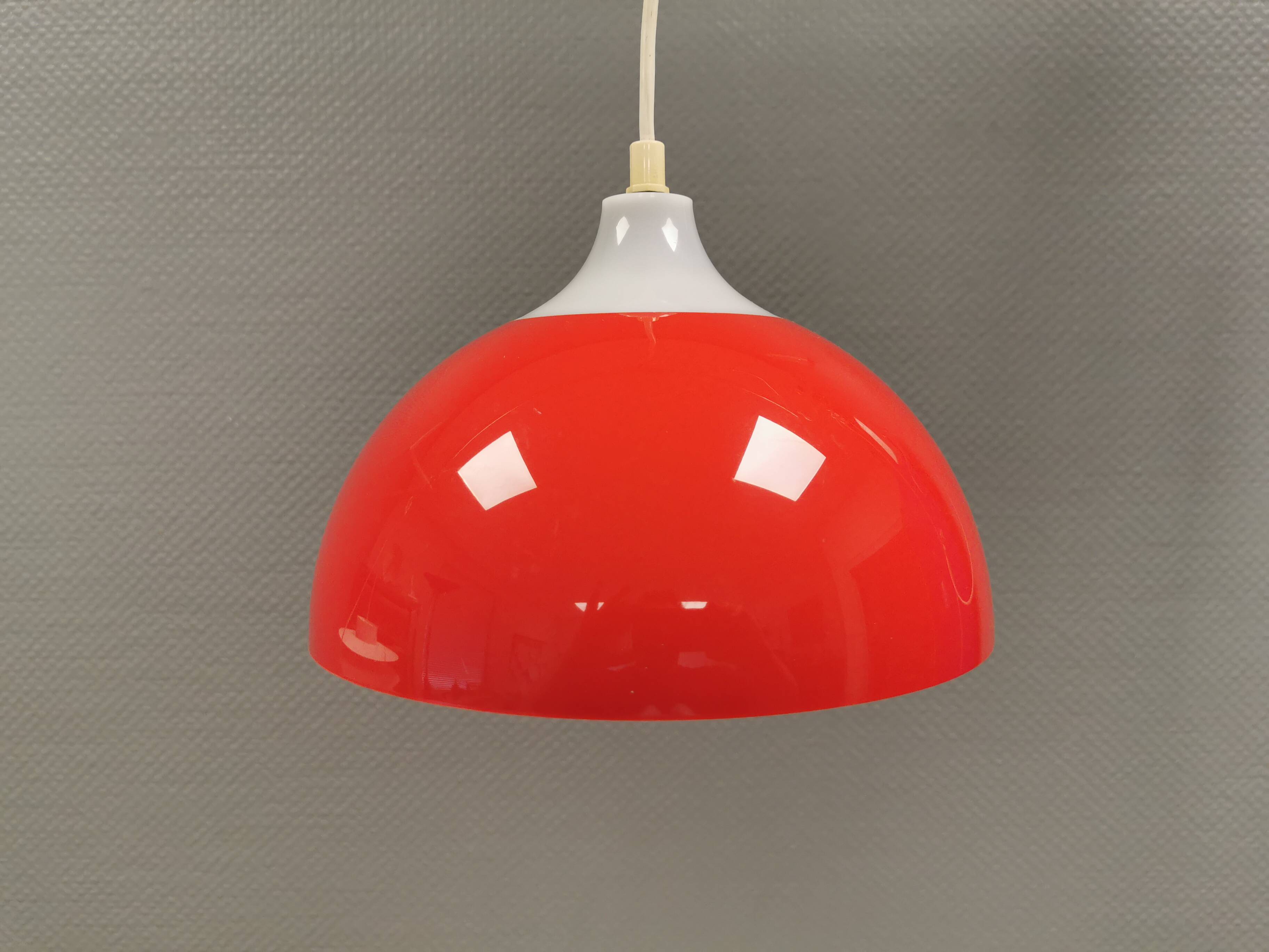 Bent Karlby hanging lamp for ASK (A. Schrøder Kemi), Denmark, 1970s.