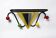 Colourful coat rack from the 1950s in the style of Mathieu Matégot.