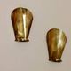 Pair of Swedish mid-century wall sconces in brass
