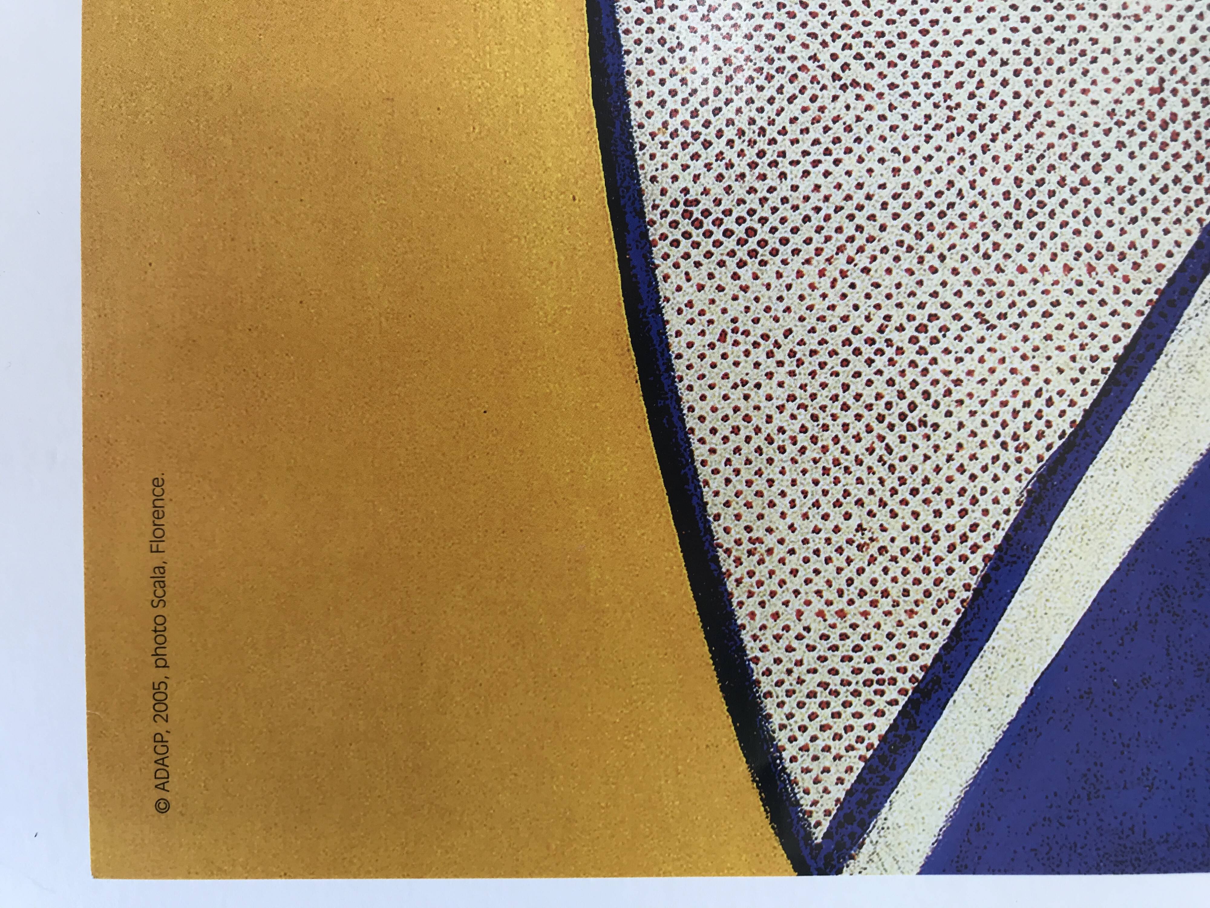 Poster roy lichtenstein girl with ball / l'art du xxe siècle, 2005