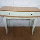 vintage relooked solid birch console