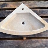Corner stone sink