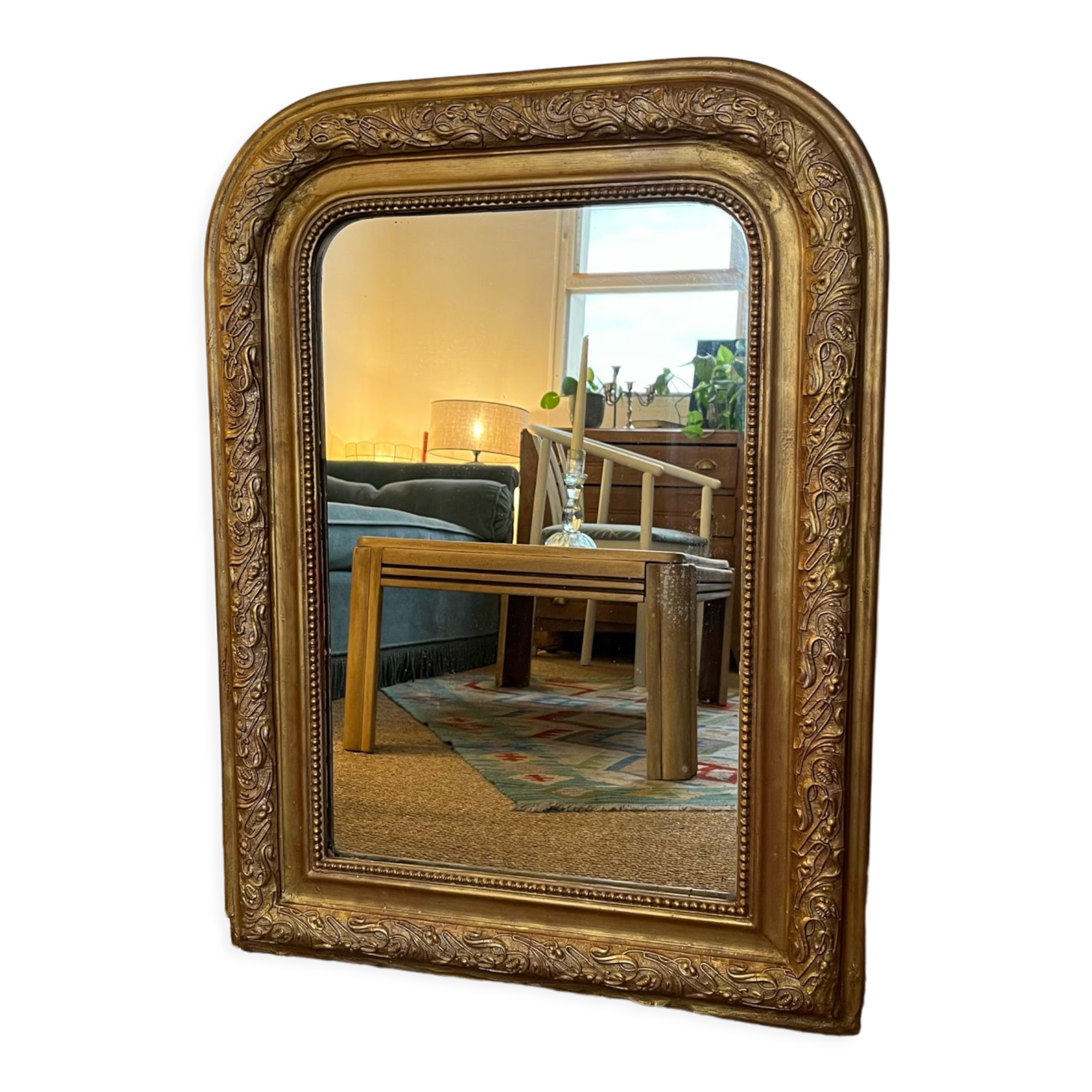 Louis Philippe style mirror gilded