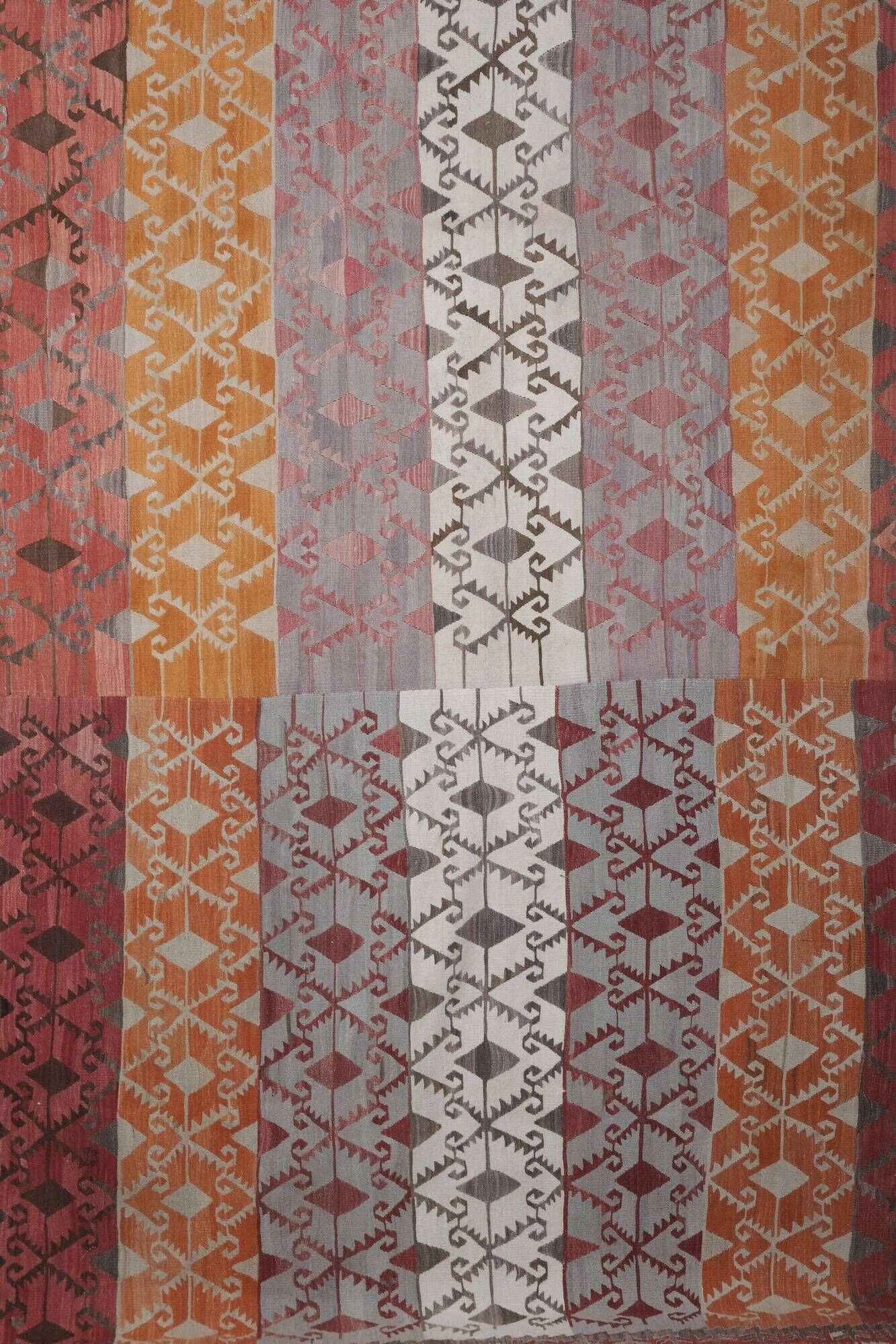 Vintage Turkish kilim handwoven 321x330 cm