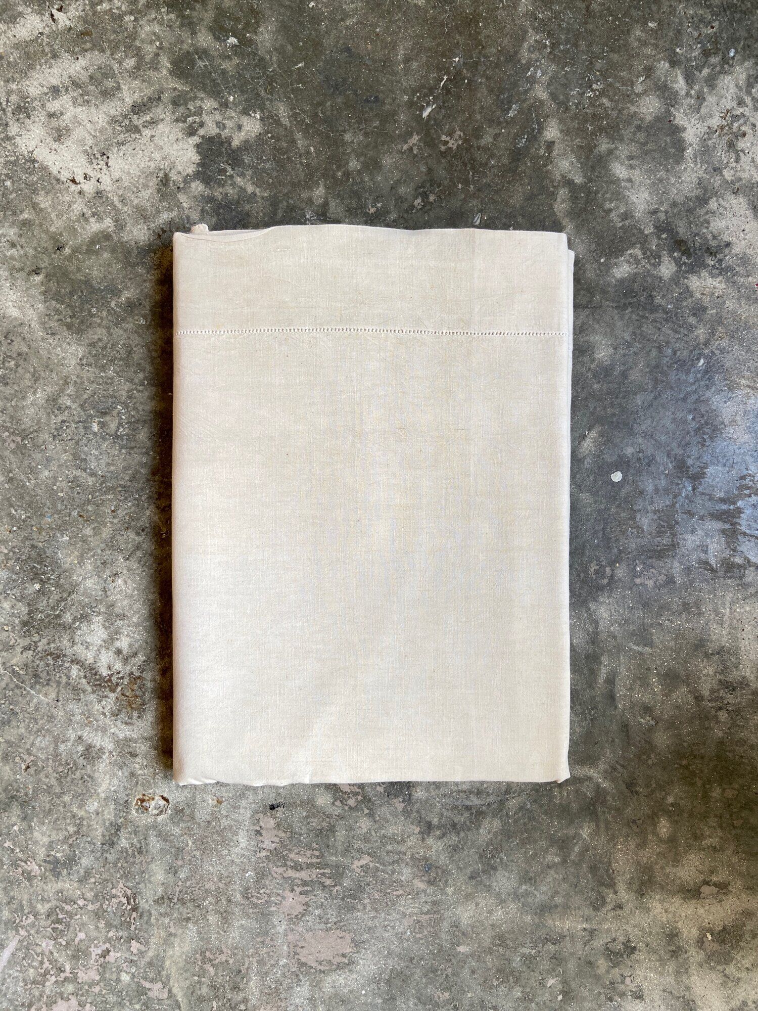 Drap Descamps en métis avec jour Venise ☐ 240 x 340 cm
