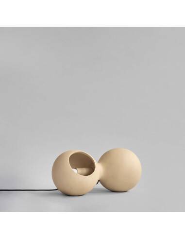 Table lamp or wall lamp in sand color made of ceramic, contemporary work.