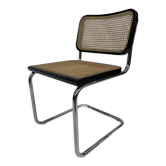 Cesca chair b32 model in blak and wood by Marcel Breuer