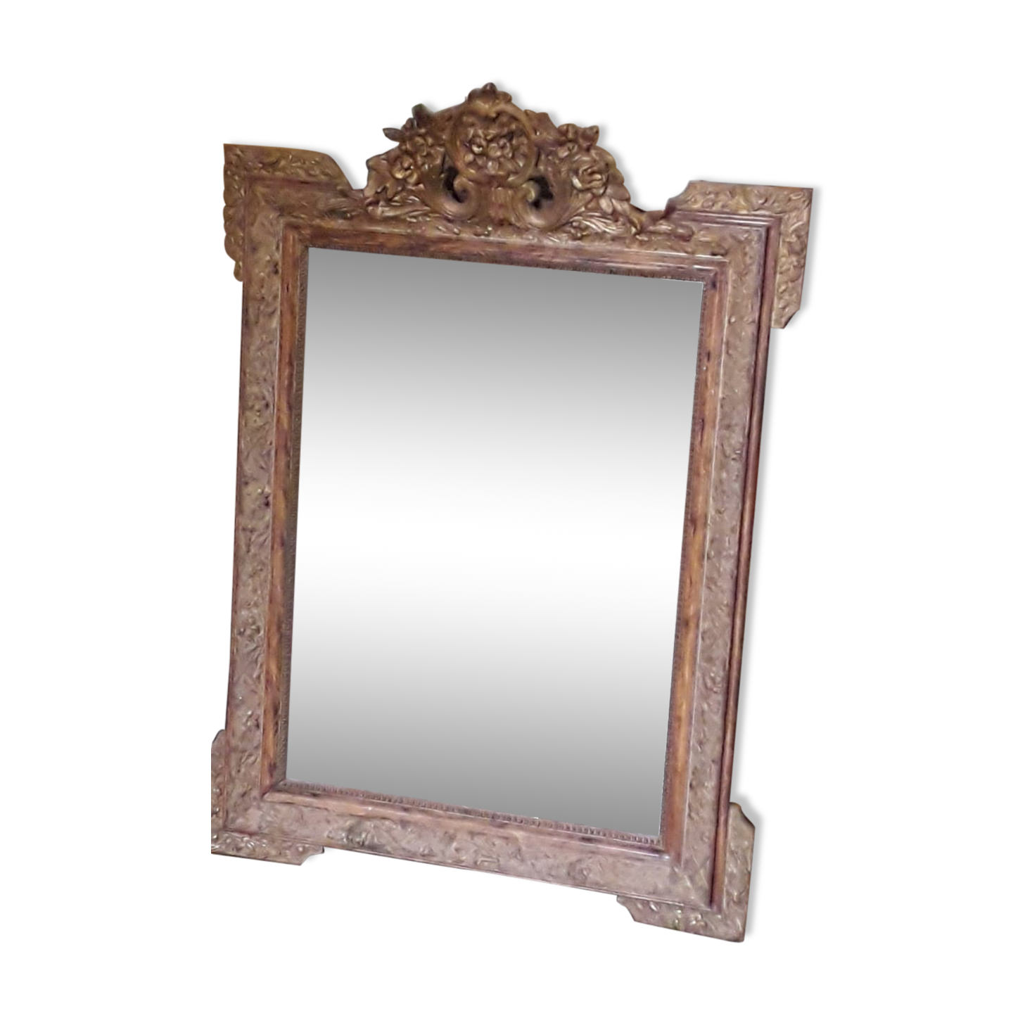Louis XV style gilded mirror 78x111cm