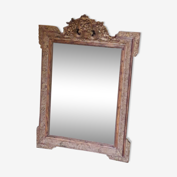 Miroir doré style Louis XV 78x111cm