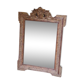 Louis XV style gilded mirror 78x111cm