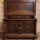Carved wooden chest with twisted columns – Renaissance style