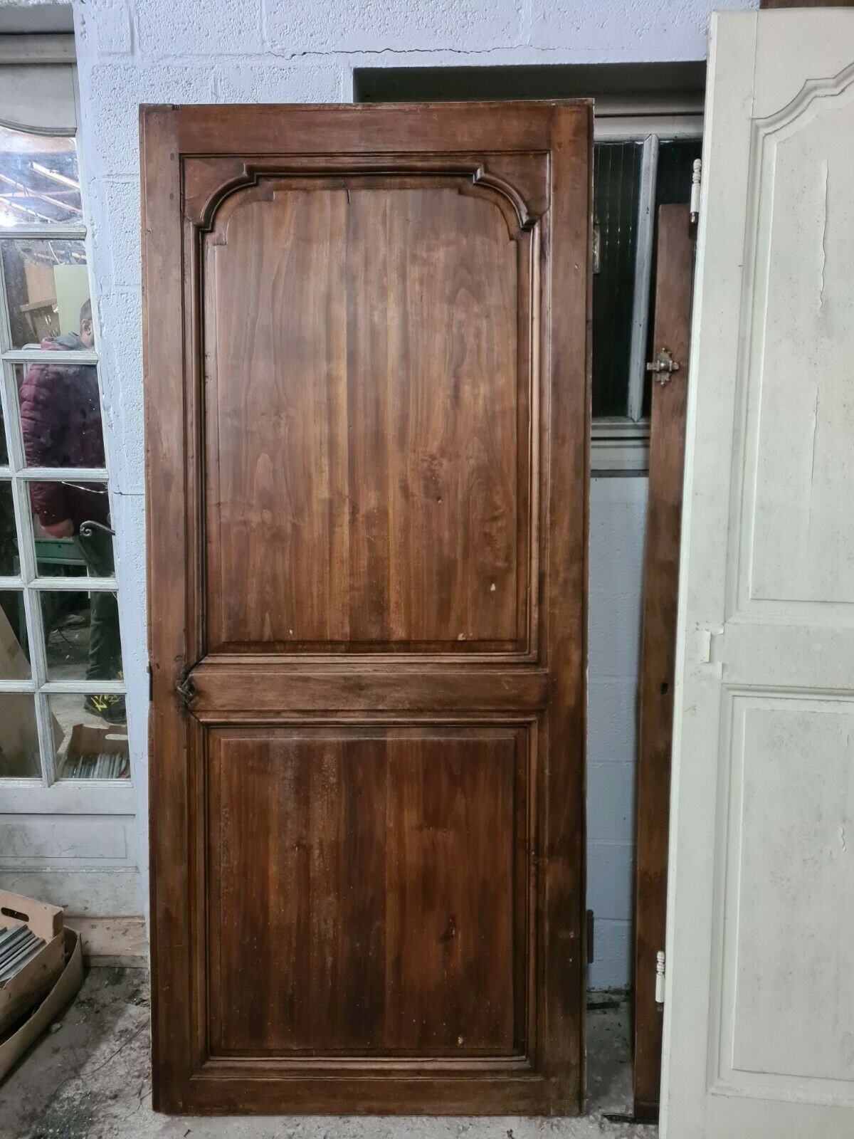 Porte de communication en peuplier