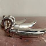 Set of 6 silver-plated swan knife rests