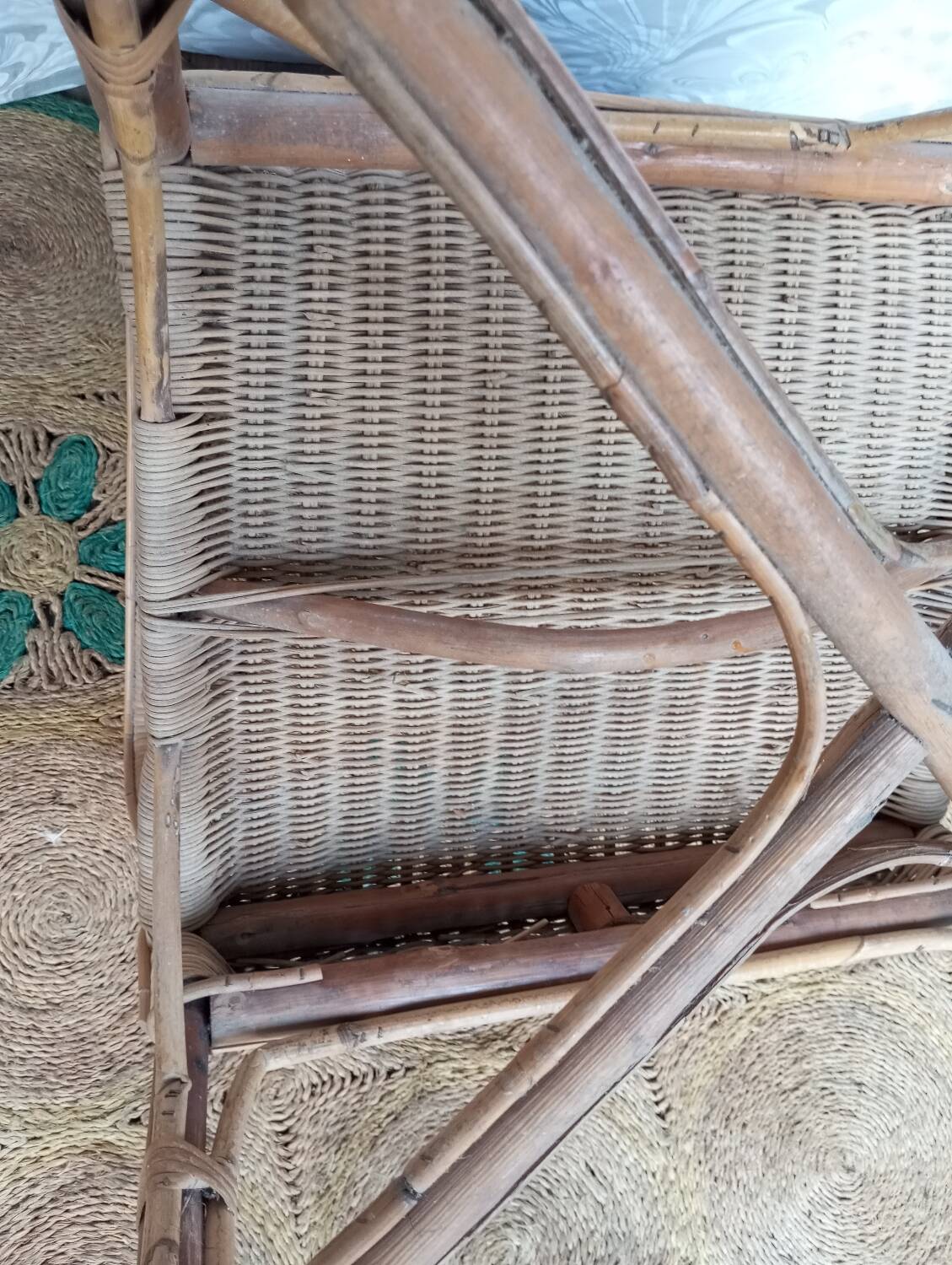 1960s rattan armchair