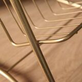Metal sofa tip and wooden tray