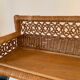 Antique rattan shelf