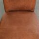 Set of 6 sheepskin dining chairs in a cognac colour with a lovely patina