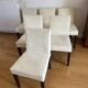 6 Ligne Roset chairs in ivory alcantara.