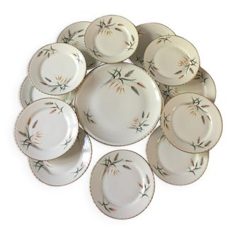 Luxury royal porcelain dessert service 1960