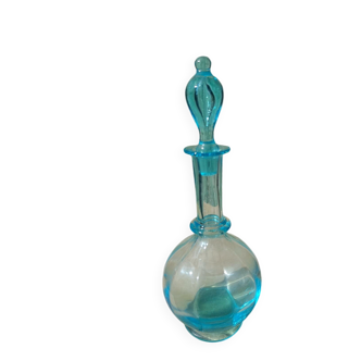 Old blue glass bottle