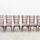 Ensemble de six chaises de salle à manger par Gaston Poisson