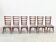 Set of six dining chairs Gaston Poisson style