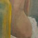 Huile sur toile femme de dos