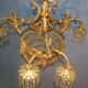 Gilded bronze chandelier and tassels late nineteenth century