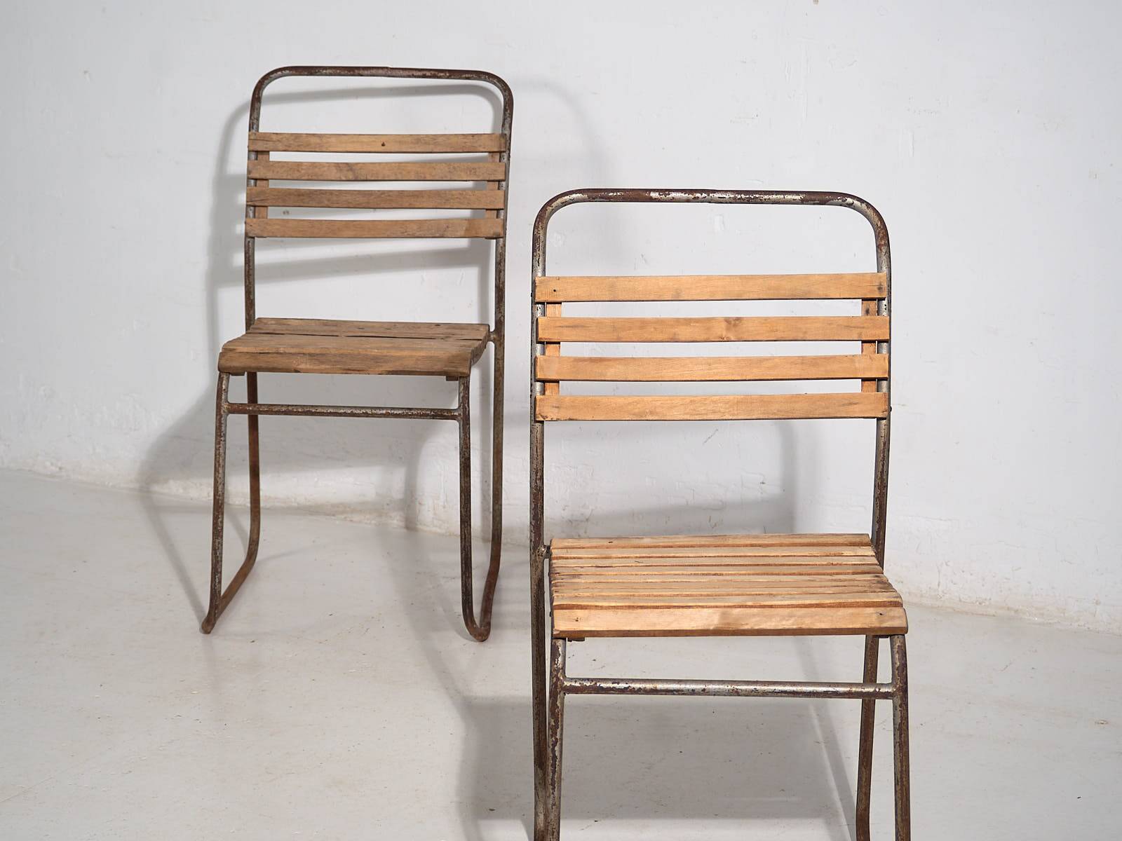 Chaises de jardin anciennes (c.1920). Ensemble de 2 pièces n°7