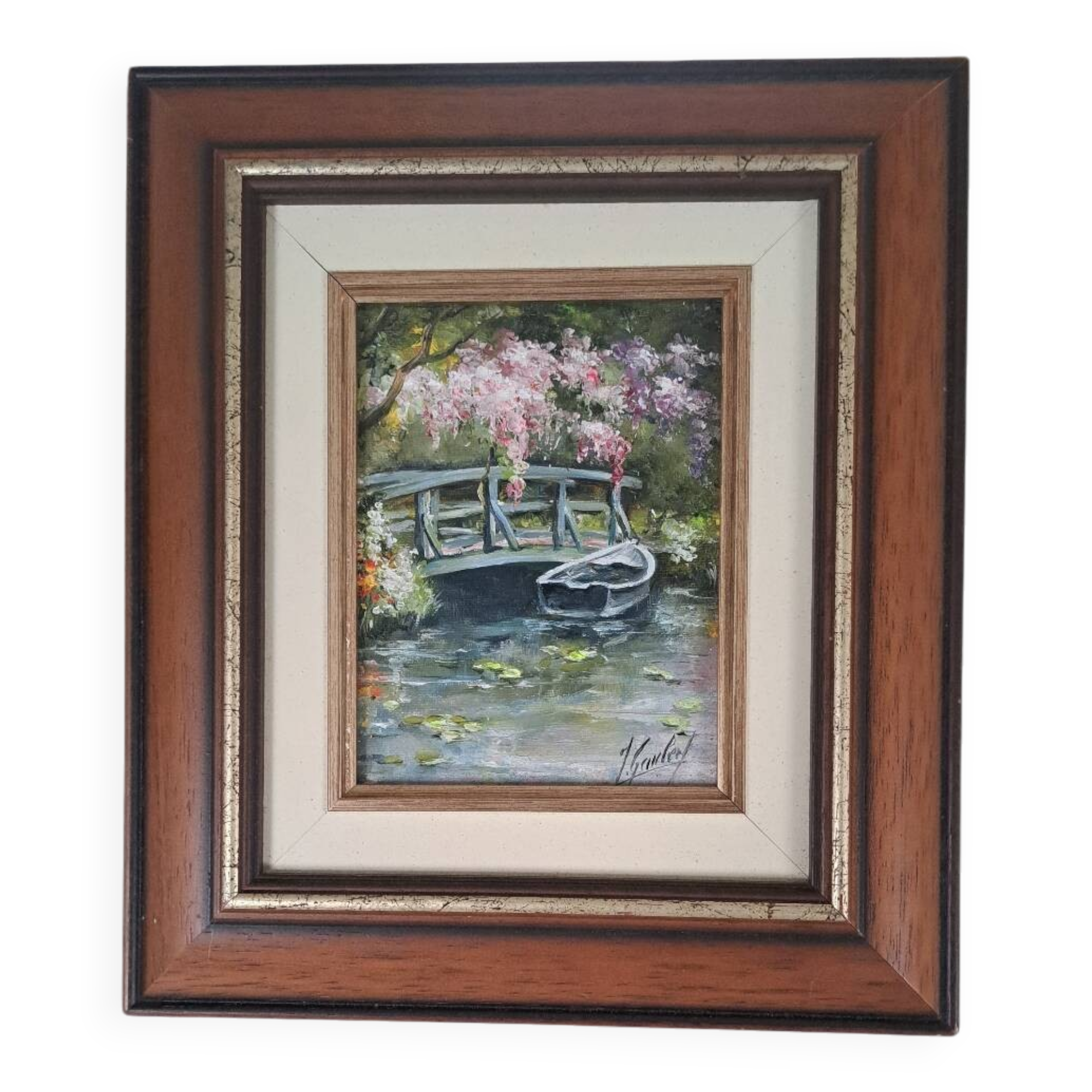 "Monet's Garden" painting by James Gaubert