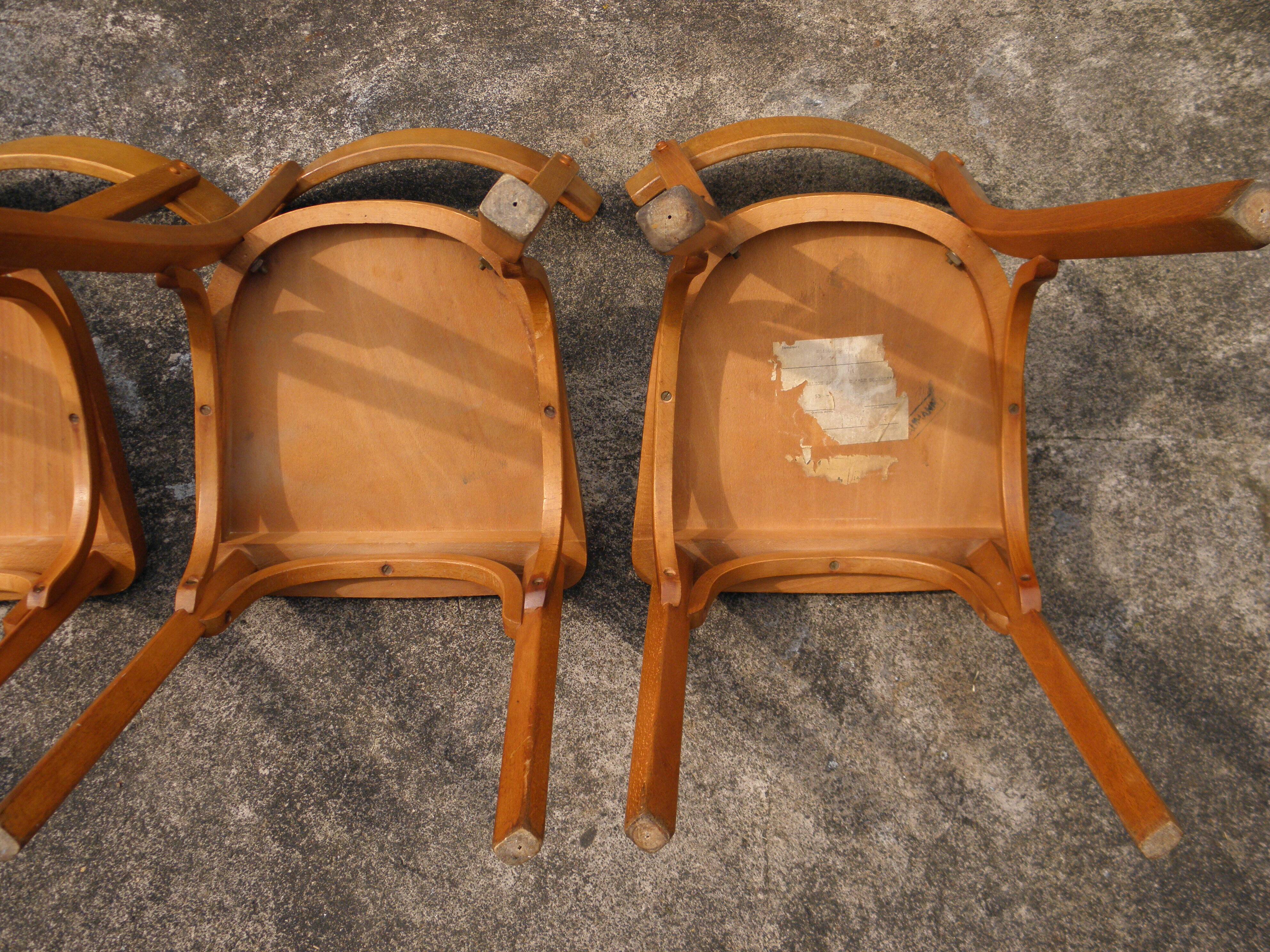 4 Baumann bistro chairs n° 18