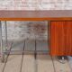 Bauhaus Writing Desk in Oak and Chrome attributed to Hynek Gottwald, Czechia, 1930s