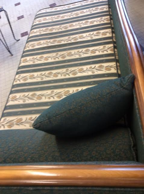 Wooden and fabric daybed