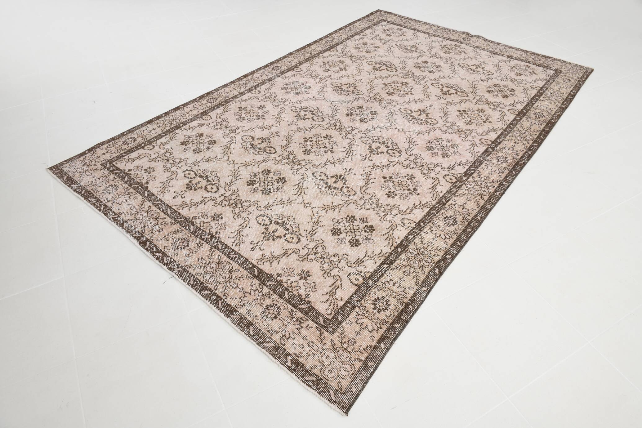 6x10 Light Pink Orientel Vintage Area Rug, 187x300Cm