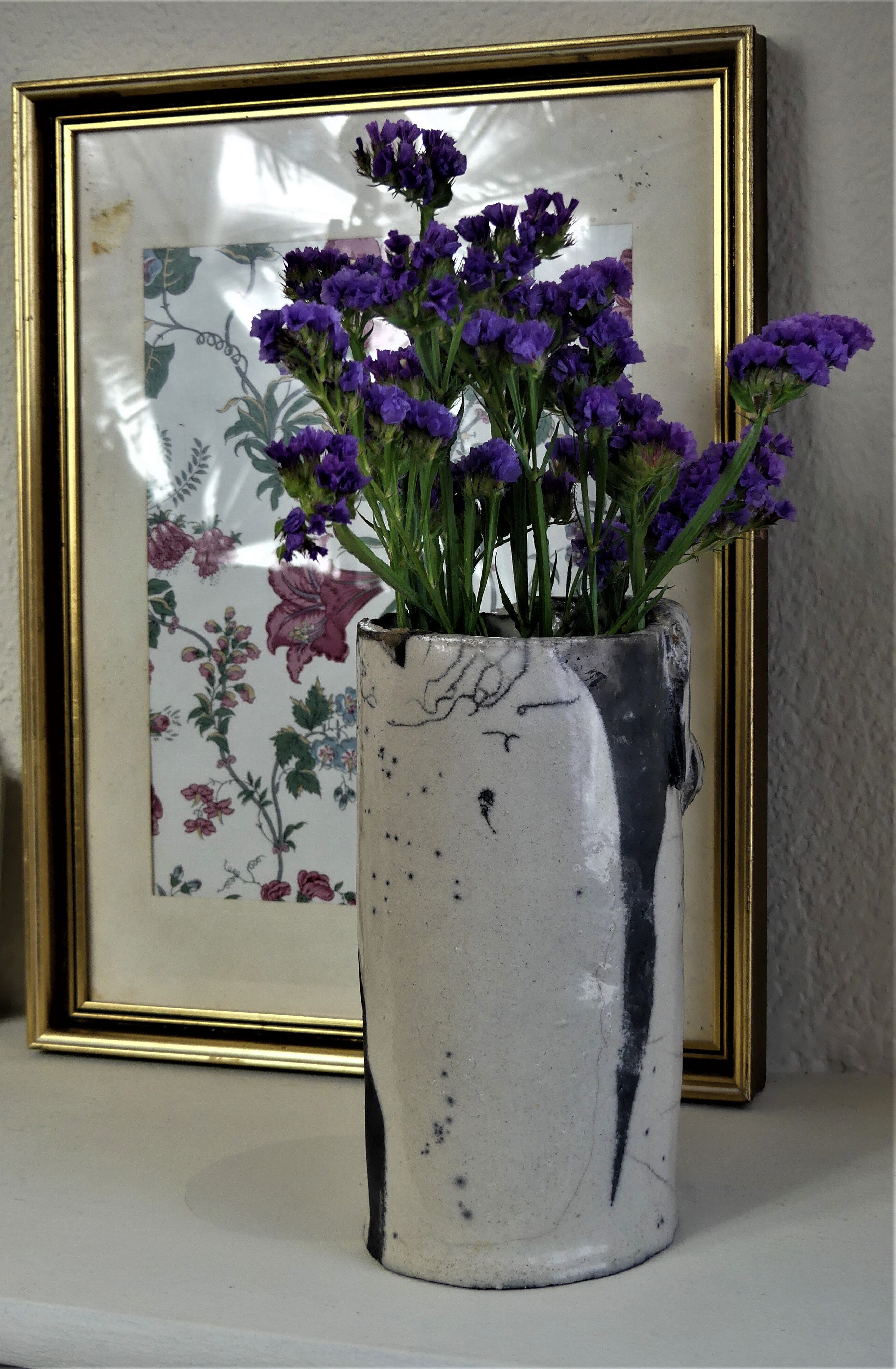 Sandstone vase signed Adonaï-Vintage Vase Vallauris