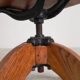 Oak office chair, workshop chair, adjustable height, 1930s