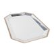 Stainless steel tray, Italian design, 1970s, made in Italy