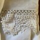 Drap de trousseau monogramme RC vers 1900.
