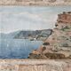Set of 2 Oil Paintings on Canvas Marine Cliffs Signed R Faucheux 19