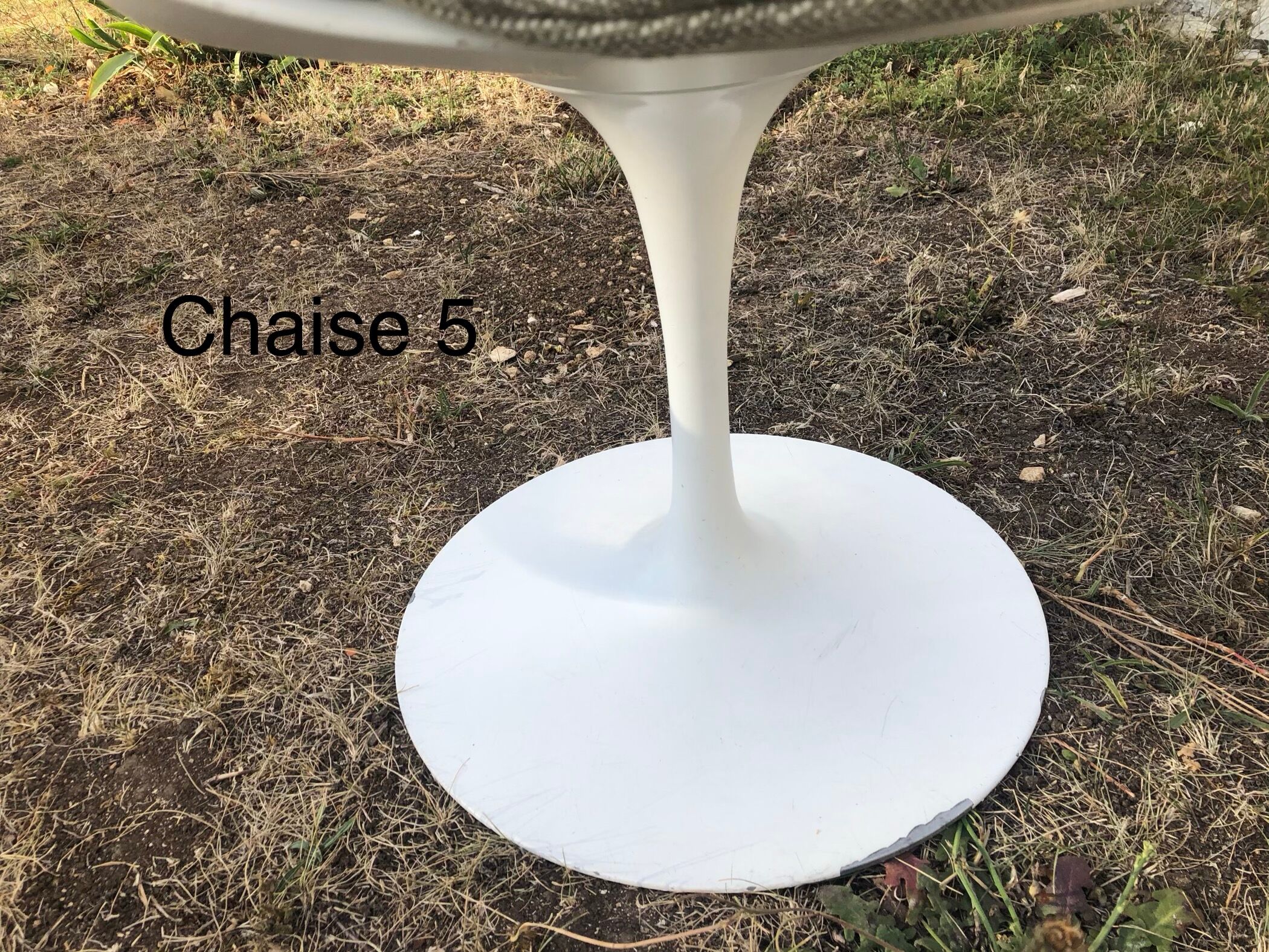 Ste of 5 "Tulip chairs" by Eero Saarinen for Knoll in the late 1950s