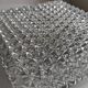 Plafonnier en verre ciselé des années 60