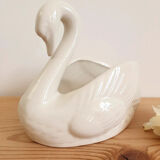 Ceramic swan pot cover