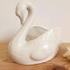 Ceramic swan pot cover