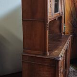 Louis XVI two-body sideboard stamped in walnut
