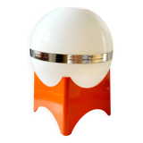Space age tafellamp met oranje voet vierkant, kunststof, jaren 1960