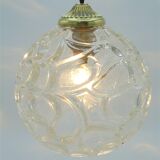 Glass ball pendant light