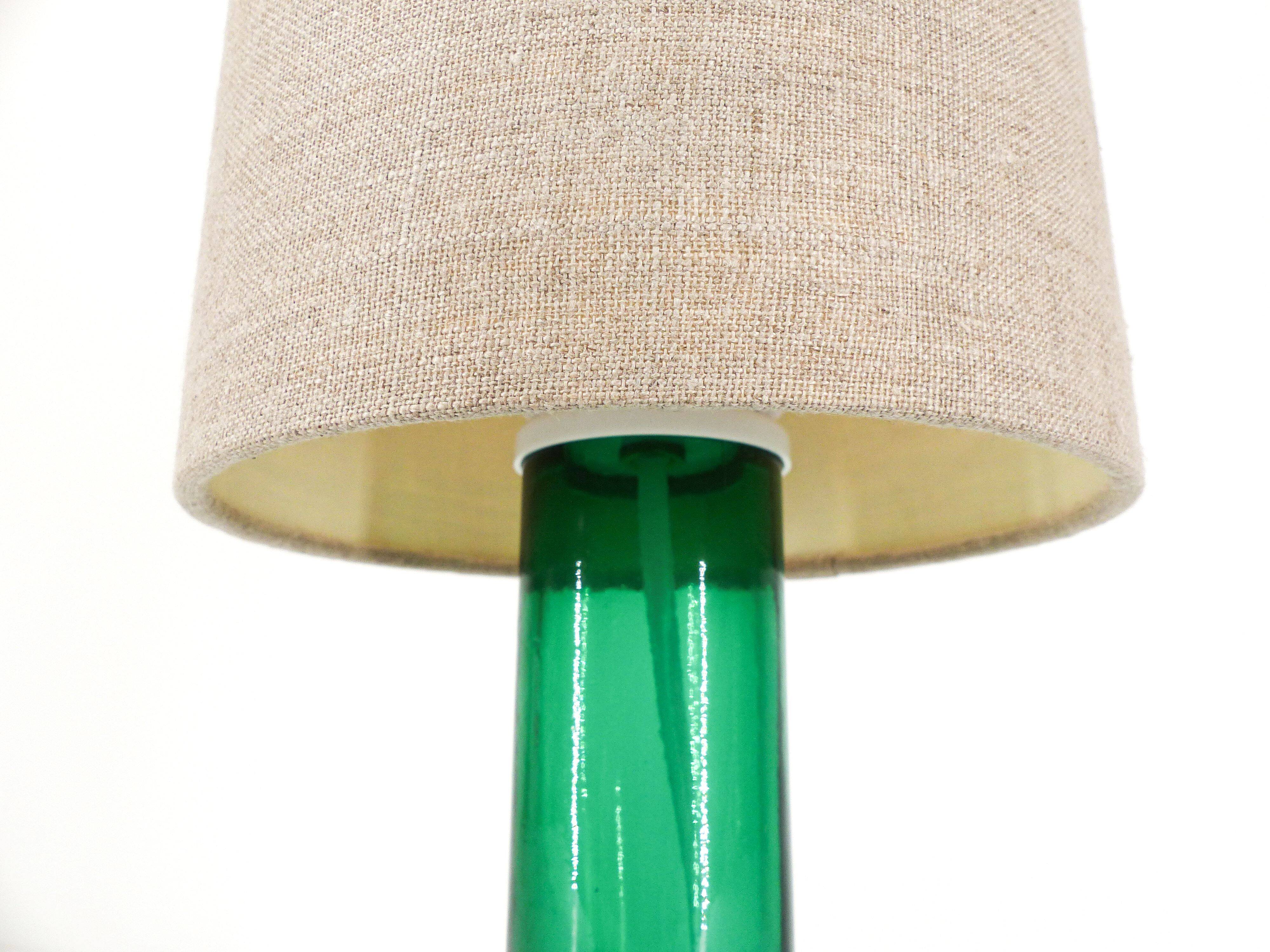Lampe scandinave brutaliste Kosta en verre Hans-Owe Sandeberg Suède 1960