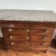 Louis-Philippe chest of drawers in mahogany, thick marble top – 19th century
