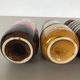 Set of four vintage pottery fat lava "242-22" vases made by Scheurich, Germany