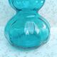 Vase bleu vintage H 22 cm